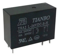 Tianbo Electronics TRA2 L-24VDC-S-H Kretskort-relä 24 V/DC 20 A 1 NO 1 st