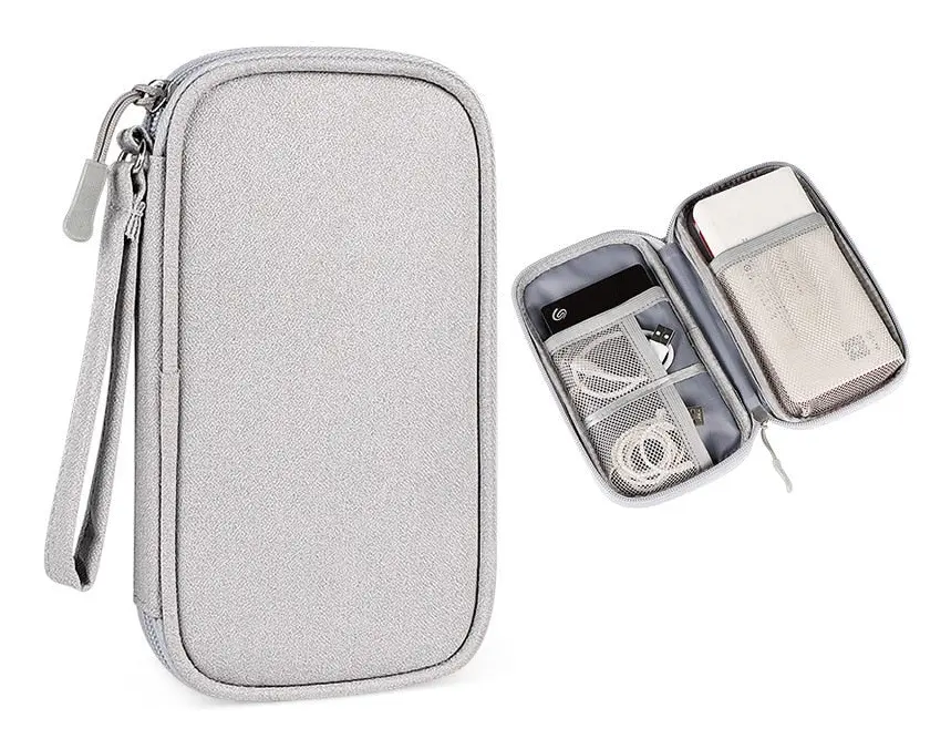 Usb laddare kabelväska för extern hårddisk disk powerbank