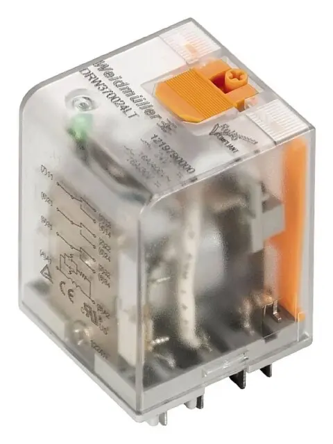 Weidmüller DRH276024LT Stikrelæ 24 V/DC 16 A 2 x sluttekontakt 10 stk