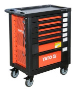 Yato YT-55290, Stål, Röd, 7 lådor, Teleskopskenor med kullager, 25 kg, 35 kg