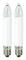 Konstsmide Small Candle, 15-16 Light Set, Transparent, Vit, E10, 3 W, 16 g
