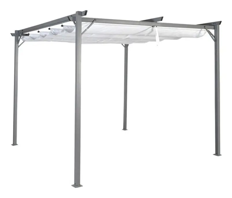 Pergola DKD Home Decor Polyester Stål (290 x 290 x 230 cm)