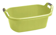 Grön oval CURVER skål 55 l