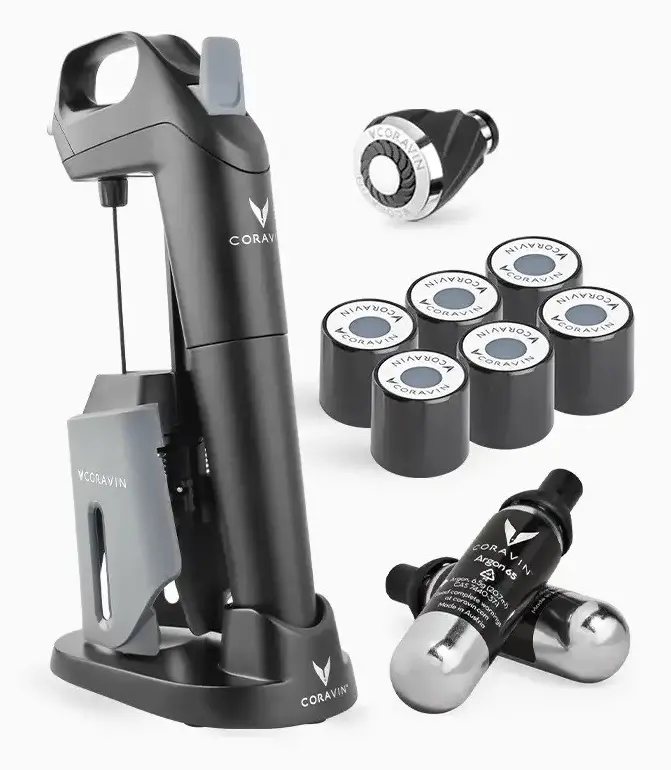 CORAVIN Model Three Wine Passion Set, Svart