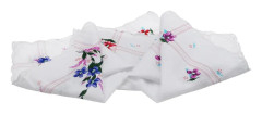 Vintage design bomull fyrkantig blommig näsduk - bärbar servett för kvinnor