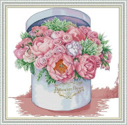 Iris blommor korsstygn tyg handarbete broderi kit - 11ct 14ct aida tyg räkna tryck duk verktyg