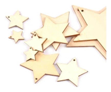 Blanda rund form naturlig träprydnad för scrapbooking - diy träkarfar - cirkulär / mix