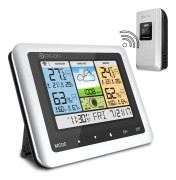 Trådlös väderstation, inomhus- och utomhushygrometer med sensor, digital fukt- och temperaturövervakning