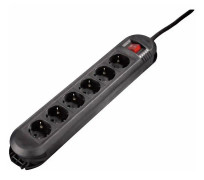 Hama Poweroutlet 6-Plug BLK 3M