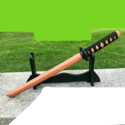 58cm träsvärd vapenkniv leksak- cosplay anime nihontou ninja samurai svärd katana espada prestanda rekvisita för tonåring - brun