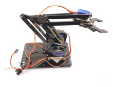 4 DOF akrylrobotarm för Arduino Robotic Gripper Claw med SG90 servos för rasbperry Pi - ram med servos