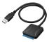 USB 3.0 till SATA 3-kabel / adapterkonverterare, stöd för 2,5 / 3,5 tum extern SSD / HDD