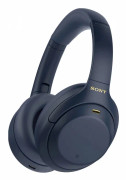 Sony WH-1000XM4 - Hörlurar med mikrofon - fullstorlek - Bluetooth - trådlös, kabelansluten - NFC - aktiv brusradering - 3,5 mm kontakt - midnattsblå