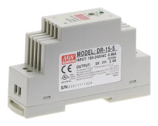 Dr-15, dr-45, dr-60, 15w / 45w / 60w singelutgång 5v / 12v / 15v / 24v- strömförsörjning för DIN-skena - 5V / DR-15