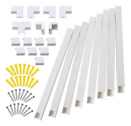 8st av PVC-kabelrör för kabelhantering -