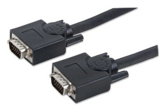 Manhattan Kabel Monitor SVGA St. > St. 20,0 m [bk], 20 m, VGA (D-Sub), VGA (D-Sub), Hankoppling, Hankoppling, Svart