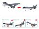 RC-flygplan med / utan 2MP HD-kamera, 20 minuters tidflygplan med led-leksaker för barn