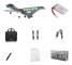 RC-flygplan med / utan 2MP HD-kamera, 20 minuters tidflygplan med led-leksaker för barn