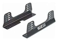Sidostöd för racing-säte Sparco Svart Stål (3 mm) (400 mm) (2 pcs)