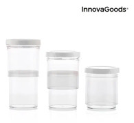 InnovaGoods Adjustable and Airtight Food Storage Containers (Set of 3)