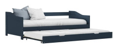 vidaXL Bäddsoffa ram grå furu 90x200 cm