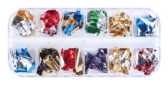 Nail Art Glitter Paljetter Multicolor 12 delar