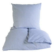 omhu - Mini Striped Bed Linen 140x200 - Blue (200200064)