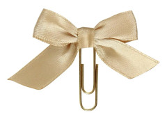 Gem med Rosett - Guld - 40x70 mm - 5 st