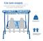 Nancy's Lime Cay Children's Swing Playground - Blå - Metall, Polyester - 43,3 cm x 27,55 cm x 43,3 cm