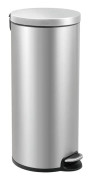 pedalbehållare Serene30 liter rostfritt stål matt silver
