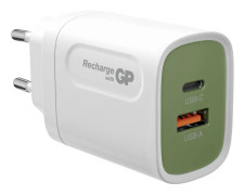 GP GPWC20WPWHUSB174 USB-laddare 20 W 1x USB-A, 1x USB-C® Inomhus