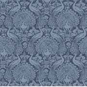 Laura Ashley - Non-woven tapet - Peacock Damask Dusky Seaspray - 10mx52cm