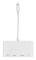 iPhone adapter till RJ45 Ethernet + HDMI + USB Camera