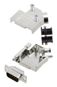 Amphenol L17D45ZK09+L717SDE09P D-Sub stiftlist set 45 ° Antal poler: 9 Lödhona 1 st
