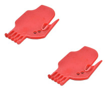 Platt blad runt rengöringsverktygstillbehör för iRobot 5/6/7 Series Red 2-Piece