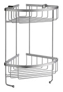 Hörnhylla dusch Smedbo Sidline DS2031 2 plan 160X160mm H335 mattborstad krom mattborstad krom