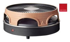 Emerio PO-113255.4 - Pizza oven/grill/raclette - 1.8 kW - terrakotta-orange
