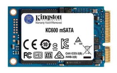 Kingston KC600 - SSD - krypterat - 1024 GB - inbyggd - mSATA - SATA 6Gb/s - 256 bitars AES - TCG Opal Encryption, Self-Encrypting Drive (SED)