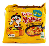 Snabbramen Cheese/Hot Chicken 700g/140gx5påsar Buldak Samyang Korean