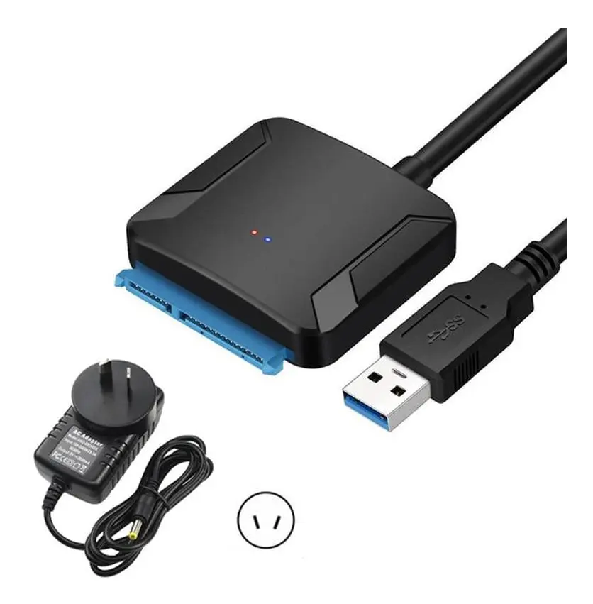 USB 3.0 till SATA 3-kabel / adapterkonverterare, stöd för 2,5 / 3,5 tum extern SSD / HDD