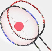 Professionellt badmintonracketpaket inklusive fjäderboll, racket, väska och matchande grepp