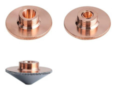 Enkel-/dubbellagers svetslasermunstycken för fiberlaser