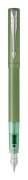 Parker Vector XL, Grön, Påfyllning med bläckpatronssystem, Blå, Rostfritt stål, Medium, Ambidextrous