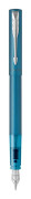 Parker Vector XL, Turkosblå, Påfyllning med bläckpatronssystem, Blå, Rostfritt stål, Medium, Ambidextrous