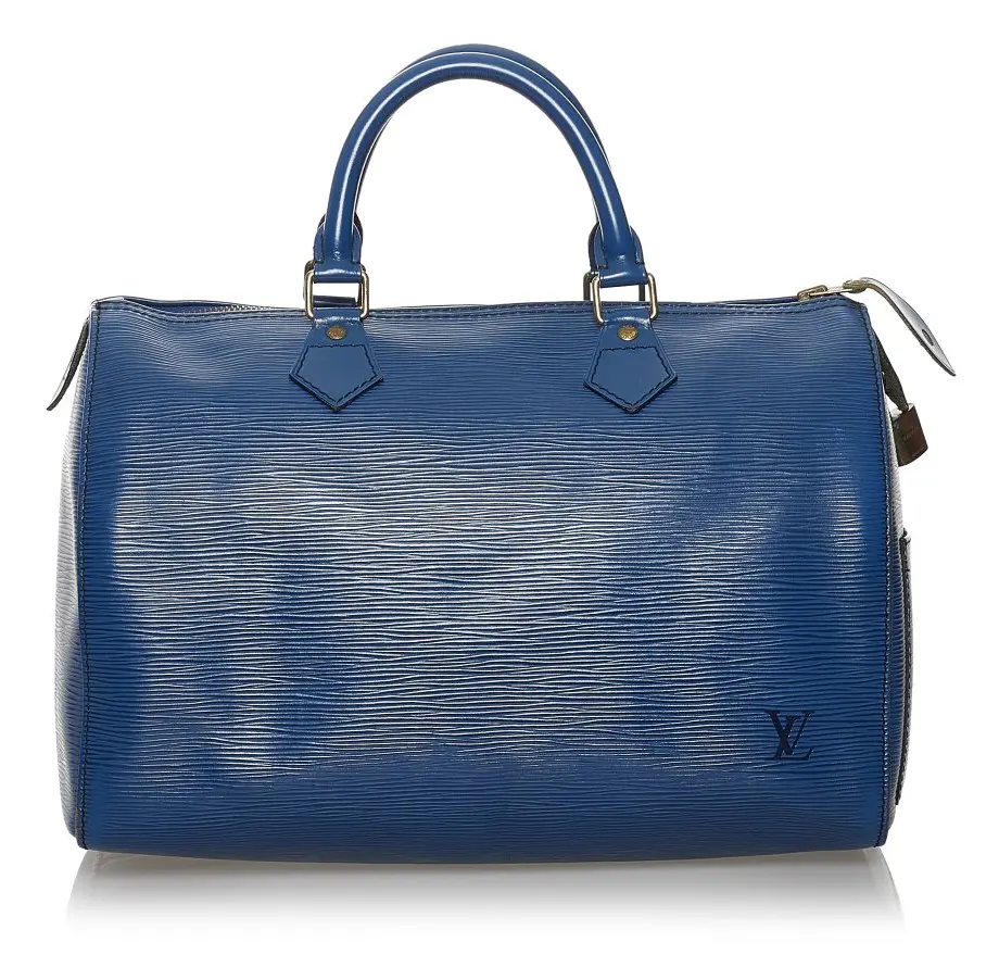Pre-owned Louis Vuitton Epi Speedy 30 Blue