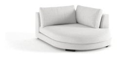 MONTANA Divanmodul Rund Vänster Manchester Beige