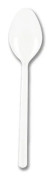 Set med skedar Mini Goldplast Vit (20 uds)