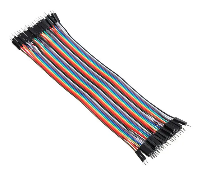 40 st 20 cm hane till hane jumpertrådar Enkel installation Dupont kabelsats för elektroniska projekt & Arduino Shield