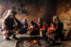 In Petra There / Families Still Living In Caves They Have Adapted To Life In The City And Staye Poster