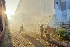 Morning In City Chichicastenango, Guatemala Poster